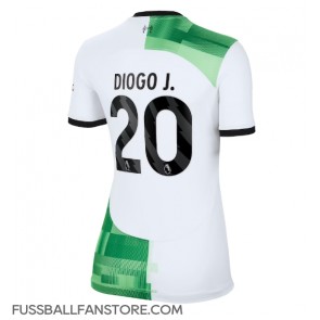 Liverpool Diogo Jota #20 Replik Auswärtstrikot Damen 2023-24 Kurzarm